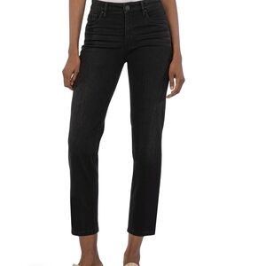 NWT Kut Women's Sz 8 Black Rachael Fab Ab Mom Jeans